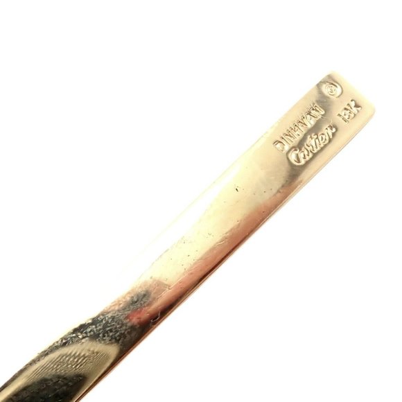 Rare! Vintage Authentic Cartier Dinh Van 18k Yellow Gold Long Quill Brooch Pin - Picture 5 of 12